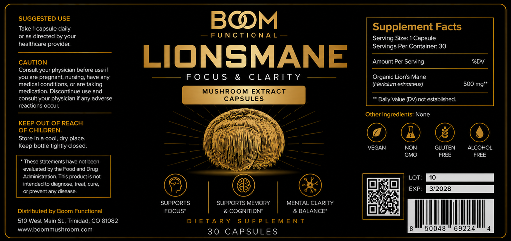 Lionsmane Mushroom Capsule for Focus