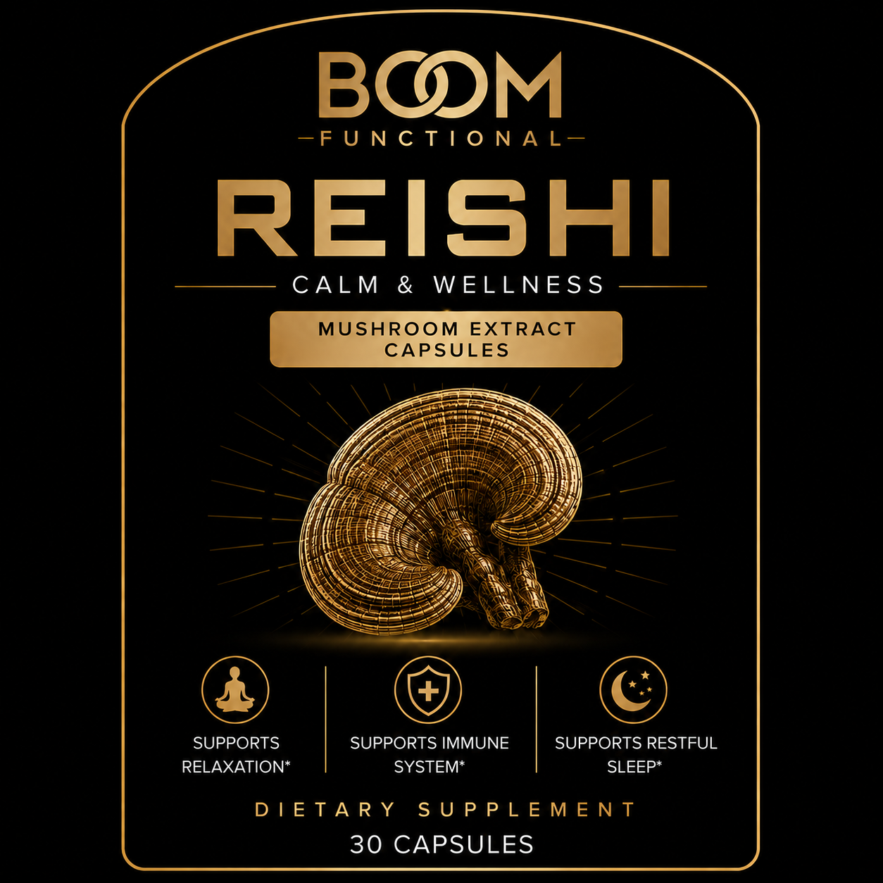 Reishi Mushroom Capsules For Relaxation